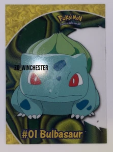 #01 Bulbasaur TOPPS PC2 Pokemon Card Anime Game TCG CCG Nintendo tv vintage vtg - Picture 1 of 2