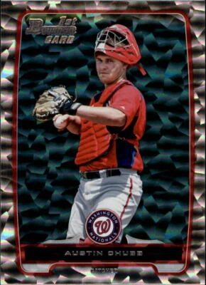 2012 Bowman Draft Draft Picks Silver Ice #BDPP139 Austin Chubb Card - Image 1 of 2