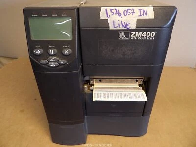 Zebra ZM400 stampante termica per etichette con codici a barre 203 dpi LAN US... - Immagine 1 di 4
