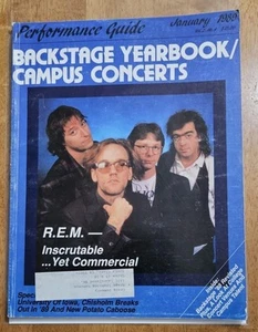 Performance Guide #4 Backstage Yearbook/Campus Concerts 1989 REM PRINCE RUN DMC - Picture 1 of 13