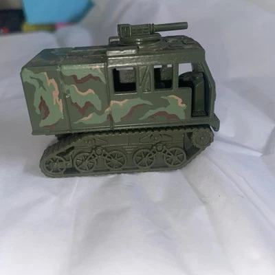 Tanque de asalto verde militar Hot Wheels Mattel 1986 vintage camuflaje pista del ejército Foto 1 de 4