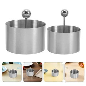  2 Stück Burger Patty Presse Rund: 2" und 3" Smash Burger Form - Fleischgewicht - Bild 1 von 12