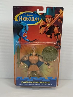 Figura de acción Mattel Disney Hércules 1997 - Hércules lucha con espadas - NUEVO sellado Foto 1 de 4