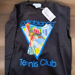 RARE Casablanca Sweatshirt Jumper Size L Tennis Club Posh Mark RRP €450 - Picture 1 of 8