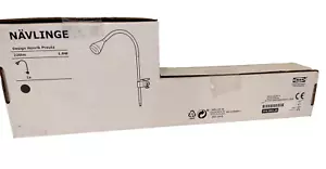 IKEA NAVLINGE LED Reading Light Wall Mount / Clamp Spotlight Lamp. Black. NEW - Picture 1 of 8