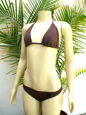 Paula Thomas para Thomas Wylde - Marrón oscuro - Conjunto de traje de baño de 2 piezas - Talla: Mediana Foto 1 de 4