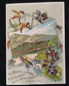 Antique Trade Card Business Card THE WHITE SEWING MACHINE Co Late 1800s - Picture 1 of 3