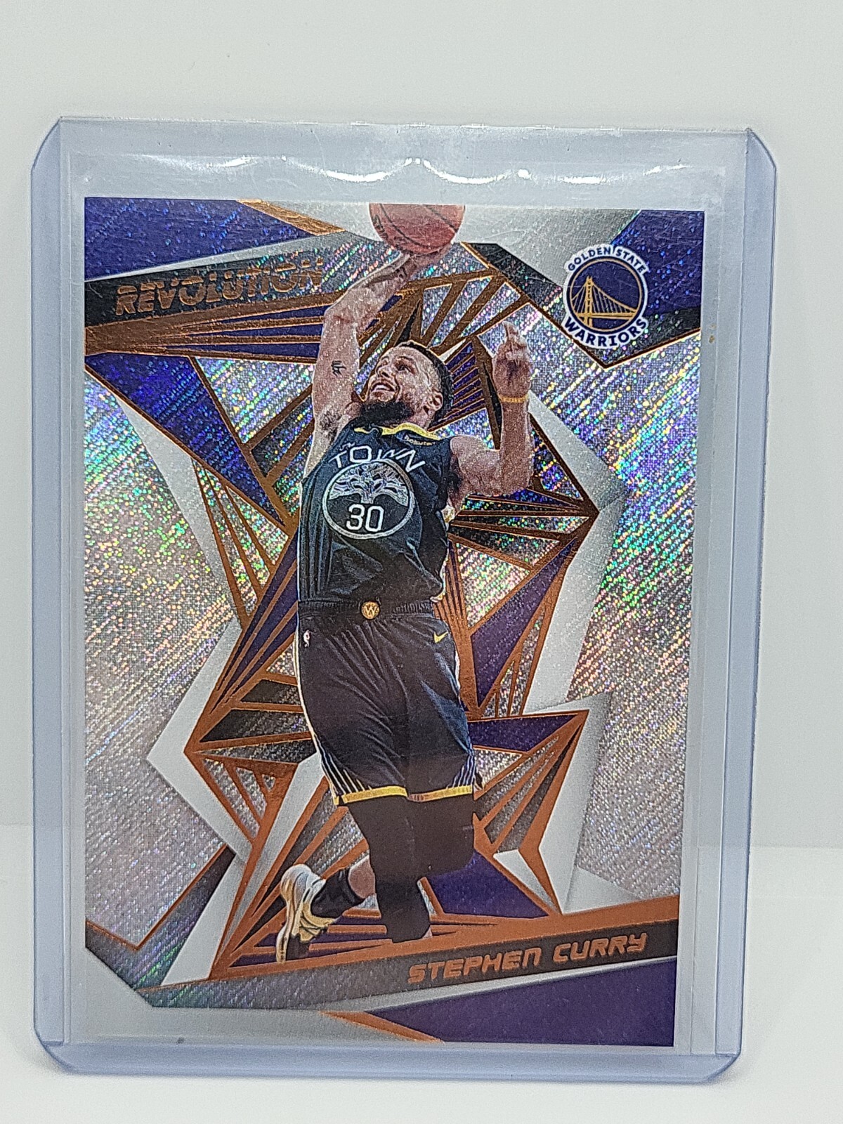 2019-20 STEPHEN CURRY Panini Revolution Fractal Prizm #42 Golden State Warriors