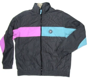 Mens Puma SWXP Woven Windbreaker Full Zip Jacket Black 533626-01 NWT Sz XL - Picture 1 of 4