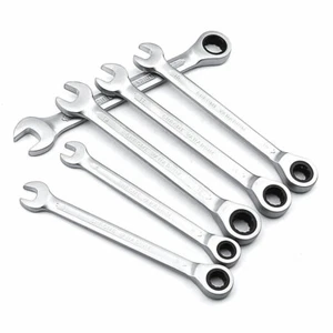 CHIAVI COMBINATE HELVED FISSE E A CRICCHETTO CROMO VANADIO Da 6pz cod. HLD10122 - Foto 1 di 2