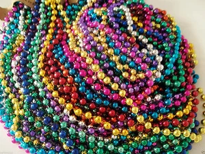 400 Multi Color Mardi Gras Beads Necklaces Party Favors Big Lot Free Shipping - Picture 1 of 1