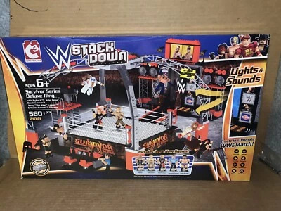 Rare WWE C3 Stackdown Survivor Series Deluxe Ring Building Set #21041 New - Image 1 of 4