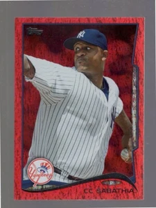 2014 Topps #457 CC Sabathia Red Foil - Picture 1 of 2