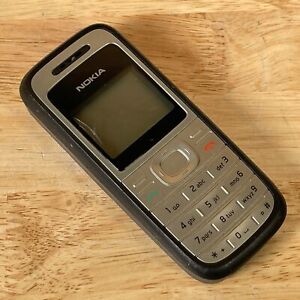 Nokia 1200 Gray 1.5" Display 2.5mm Jack 700mAh Battery 2G GSM Cell Phone - Parts