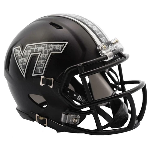 Virginia Tech Hokies Black Riddell Speed Mini Football Helmet Cover