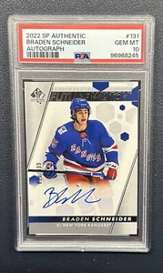 2022-23 SP Authentic ❄️ Braden Schneider ❄️ Future Watch Auto SP /999 PSA 10 🔥 - Foto 1 di 2