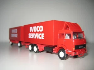 Herpa H0 810420 - Camión Iveco SZ con remolque "Iveco Service" - Imagen 1 de 12