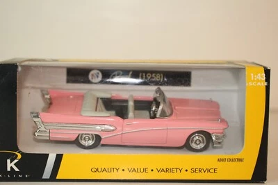 K-Line 1/43 Scale 1958 Buick Convertible, Pink, NIB - Image 1 of 4