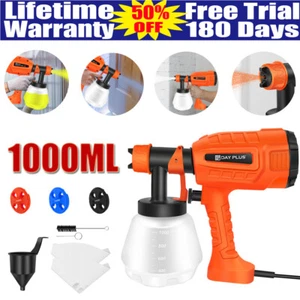 Electric Paint Sprayer Airless HVLP Handheld Spray Gun Home Indoor Fence 3000W - Picture 1 of 13