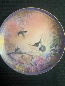 "Wings of Grace" Collector Plate w/Hummingbirds by Larry Martin - Picture 1 of 3