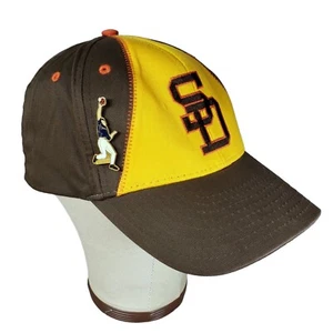 MLB San Diego Padres braun gold Nextel SGA Mütze mit Pin Strapback Ball Cap - Bild 1 von 8