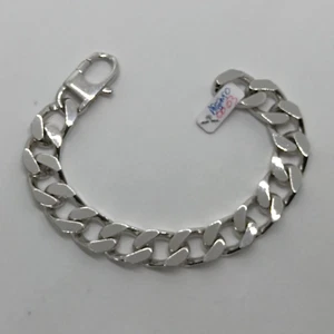 BRACCIALE UOMO A MAGLIA GRUMETTA IN ARGENTO 925 65,5 GRAMMI (0063) - Foto 1 di 10