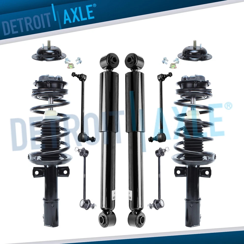 Conjunto de apoios de suspensão dianteiros + amortecedores traseiros barras oscilantes para 2003 2004 Saturn ION - Imagem 1 de 4