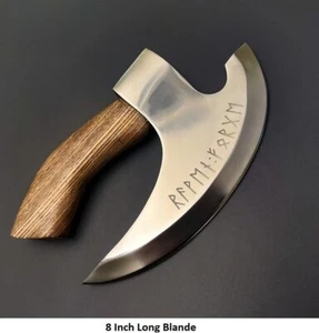 Handmade Viking Pizza Cutter Axe Pizza Slicer Axe Pizza Hatchet with 8” Blade - Picture 1 of 6