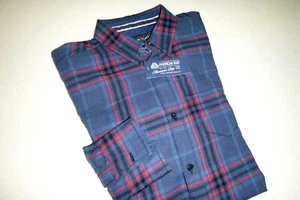 american rag CIE mens long sleeve casual dress shirt sz:XS -blue & red checks - Picture 1 of 4