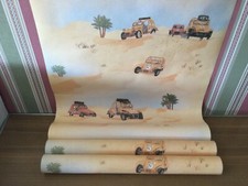 Citroën 2hp, 3 rolls wallpaper 2hp raid in the desert sands, rare