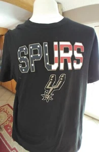 San Antonio Spurs OHT Appliqued Stars Stripes T-Shirt Primary Logo NBA Tee XL - Picture 1 of 9