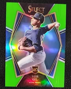 2022 Panini Select Luis Gil Premiere Level 29/99 Lime Green Prizm Rookie YANKEES - Picture 1 of 5