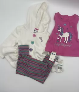 Kids Headquarters Toddler Girls Hooded Jacket 3 Pieces Size 6-9 Months - Picture 1 of 7