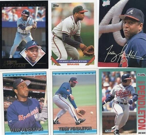 TERRY PENDLETON Lot of 25+ Different MLB Premium Baseball Cards Braves Cardinals - Picture 1 of 6