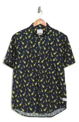 Lote de 2 x Camisa Para Hombre George Algodón Abotonada Piña Tropical 2XL Foto 1 de 4