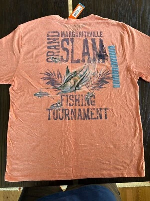 NEW  Margaritaville Grand Slam Fishing Tournament Tshirt Size Large NWT MSRP $32 - Image 1 of 4