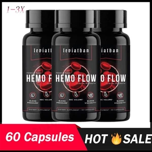 1-3X Leviathan Nutrition Hemo Flow-Integratore con Nattokinase per Ossido Nitrico - Foto 1 di 13