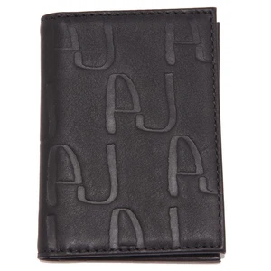 9549S porta carte di credito ARMANI JEANS unisex pelle nero credit card case - Picture 1 of 4