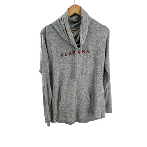 Boxercraft Alabama Roll Tide Cowl Neck Pullover Sweatshirt Gray Large - Picture 1 of 8