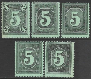 GB Church of Scotland 1890 Reward Cinderellas | Series 1 Black on Green. Gummed - Bild 1 von 2