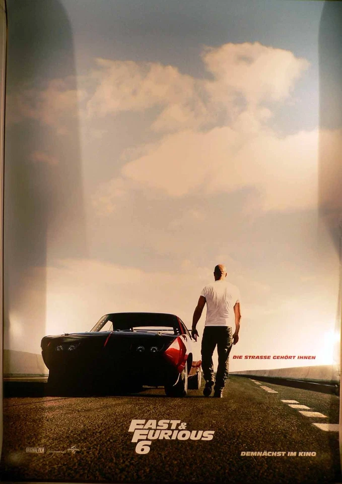 Fast + Furious 6 - Paul Walker - Vin Diesel - Filmposter A1 84x60cm gerollt (2) - Bild 1 von 1