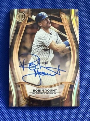 Tarjeta automática Topps MLB 2025 tributo de béisbol Robin Yount/199 Milwaukee Foto 1 de 2