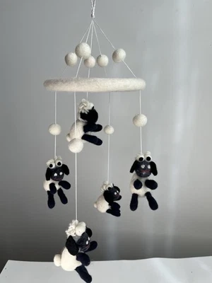 Shaun the Sheep Guardería Móvil Fieltro Lana Wallace & Gromit Aardman Foto 1 de 4