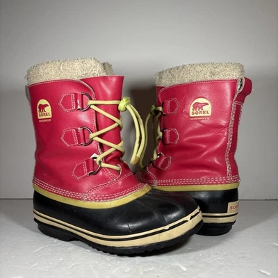 Botas de nieve de invierno Sorel Yoot Pac rosa talla 4 - NY 1443-600 Foto 1 de 4