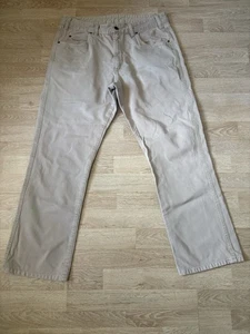 Pantalones de mezclilla chinos para hombre RM Williams beige calce recto talla 36R - Imagen 1 de 8