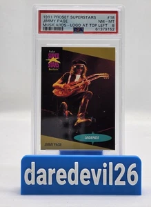 1991 JIMMY PAGE LED ZEPPELIN PRO SET MusiCards #18 PSA Near Mint 8 Card - Picture 1 of 3