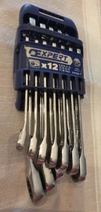 Mac Tools Expert 12pc Metric Reversible Combo Ratcheting Wrench Set E111106US - Picture 1 of 18
