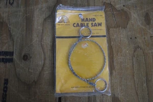 Famous Trails Hand Cable Saw Vintage Survival Tool Steel Wire Camping Hiking USA - Picture 1 of 3