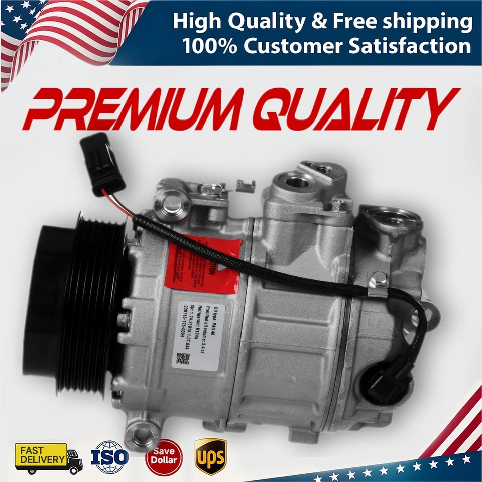A/C AC Compressor Fit for 16 Mercedes-Benz GL350 16 GL450 16 GL550 16 GL63 AMG - Image 1 of 4