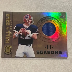 2011 GOLD STANDARD HALL OF GOLD MATERIALS JERSEY CARD #12 JIM KELLY #202/299 - Picture 1 of 2